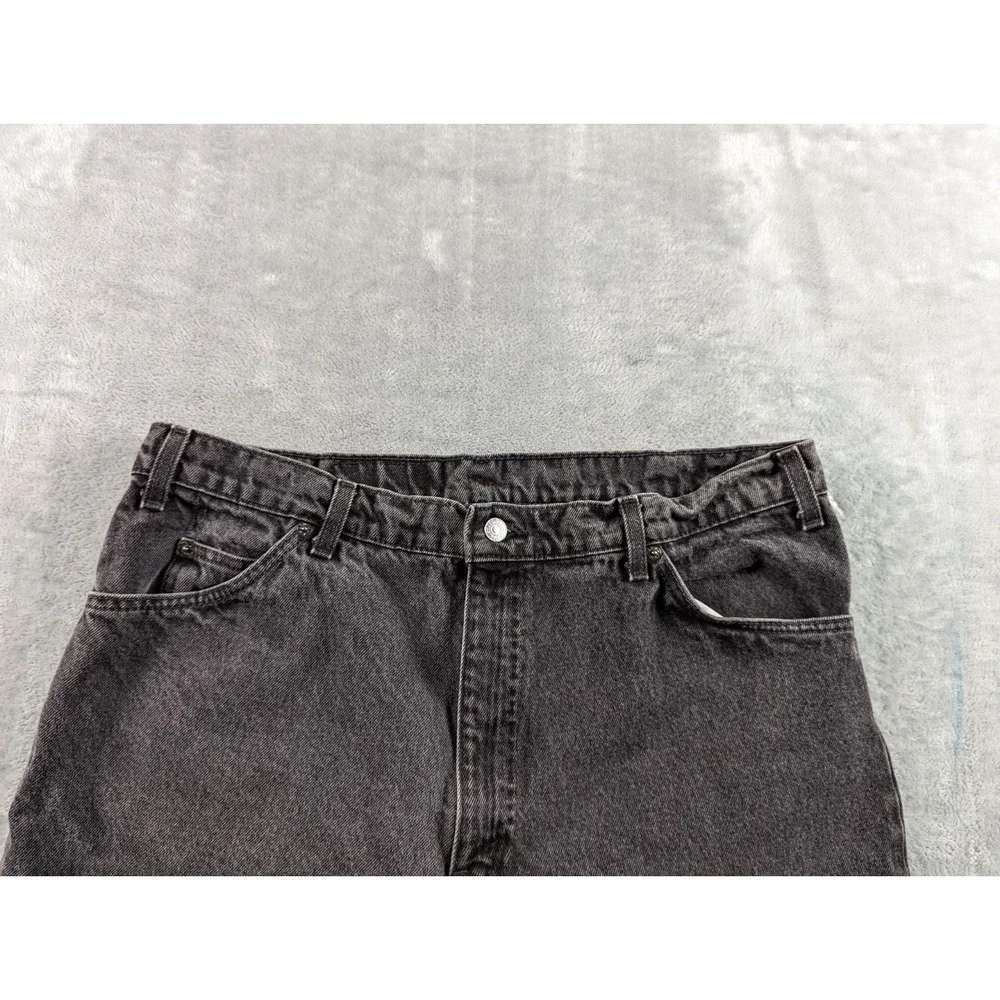 VTG Levis 550 Jeans Mens 38x30 Black Faded Orange Tab Relaxed Fit USA Made  READ